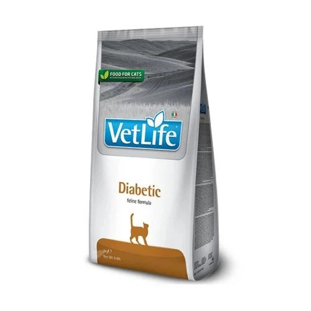 Сухий лікувальний корм для котів Farmina Vet Life Diabetic дієт. харчування, для контролю рівня глюкози в крові при цукровому діабеті
