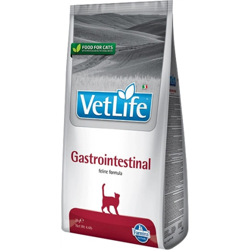 Сухий корм Farmina Vet Life Gastrointestinal для котів при захворюванні ШКТ,
