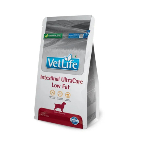 Сухий лікувальний корм Vet Life Intestinal UltraCare Low Fat дієтичне харчування з низькою жирністю при захворюванні ШКТ, 1,5 кг