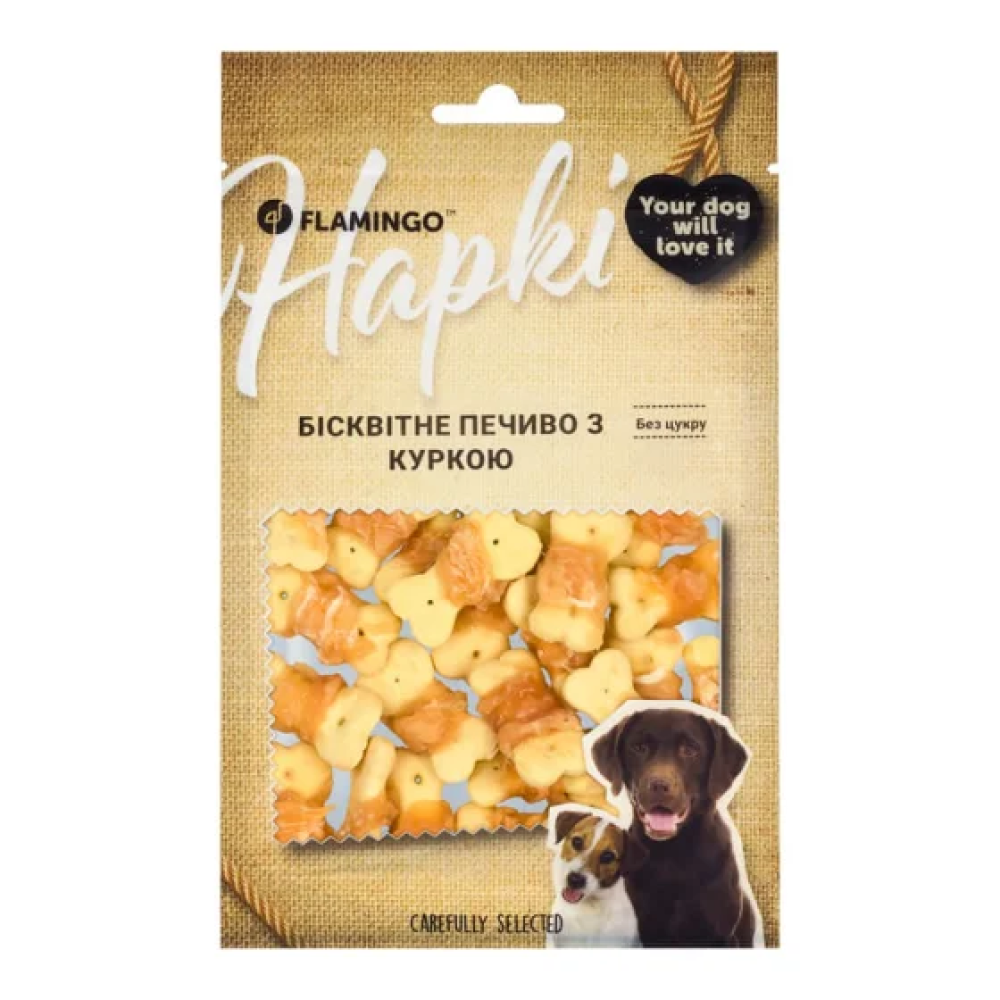Flamingo Бісквітне печиво з куркою для собак 75 г