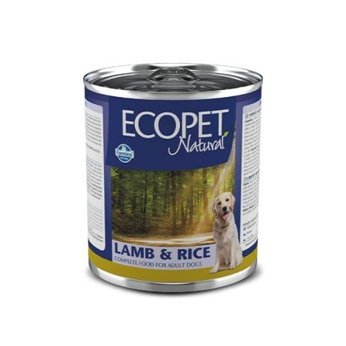 Вологий корм Farmina Ecopet Natural Dog Lamb&Rice для собак, з ягням, 300 г